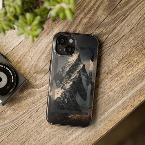 Mountain Peak Tough Phone Case — Rugged Protective Phone Cover with Alpine Landscape Design