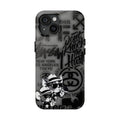 Graffiti Tough Phone Case — Urban Cartoon Cat Design
