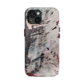 Abstract Grunge Tough Phone Case — Protective Marble Splatter Design